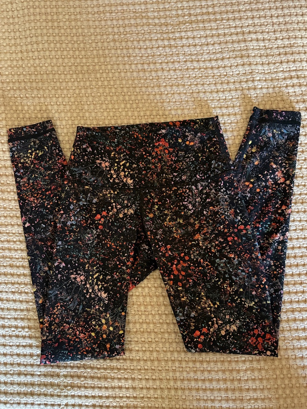 Lululemon - Multicolor Floral Print High-Rise Leggings - Size 4